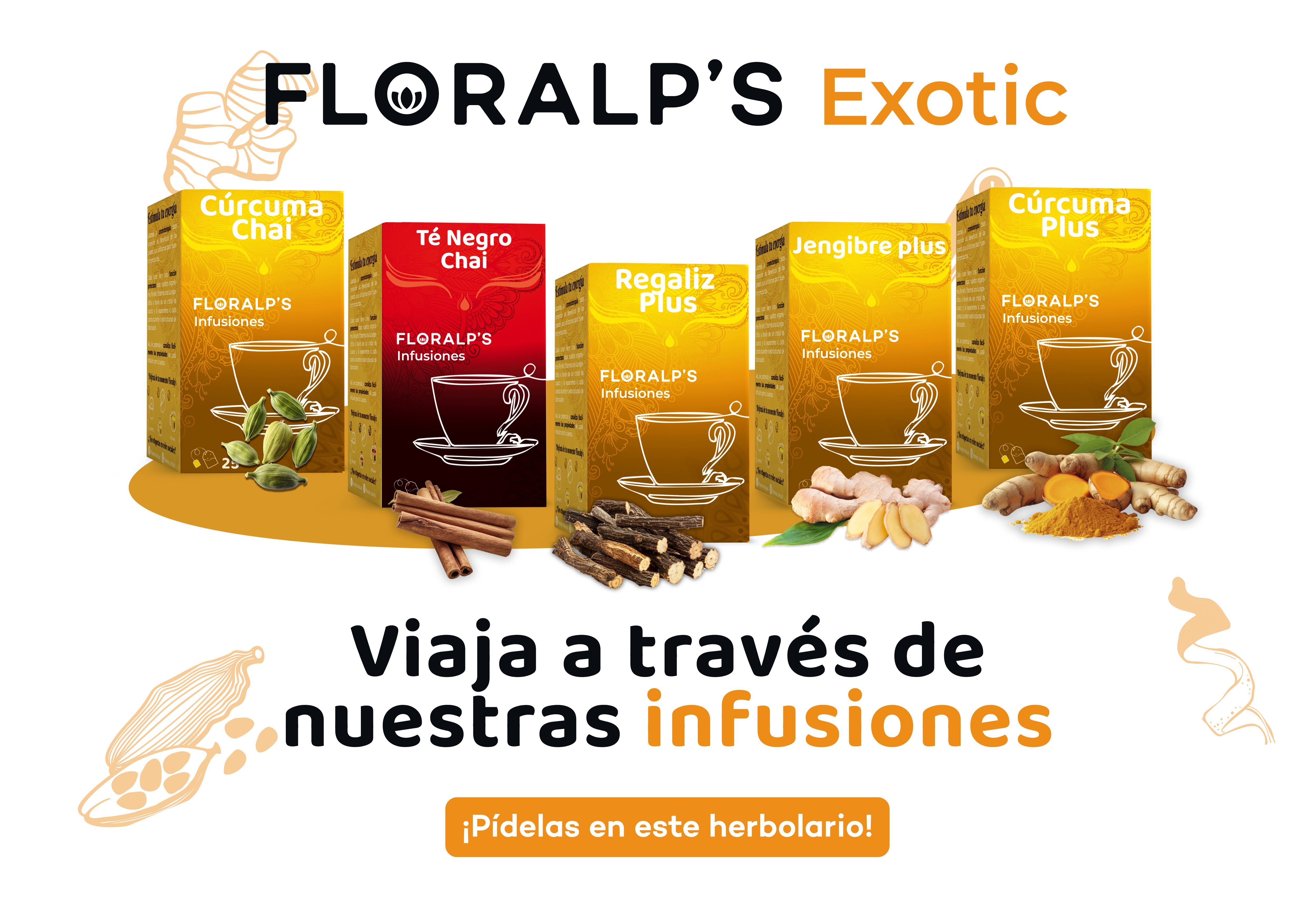 *CARTEL A3 FLORALP'S EXOTIC INFUSIONES