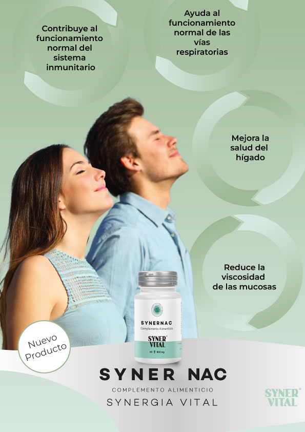 *CARTEL A3 SYNER NAC 60 CAPSULAS VEVETALES SYNERVITAL