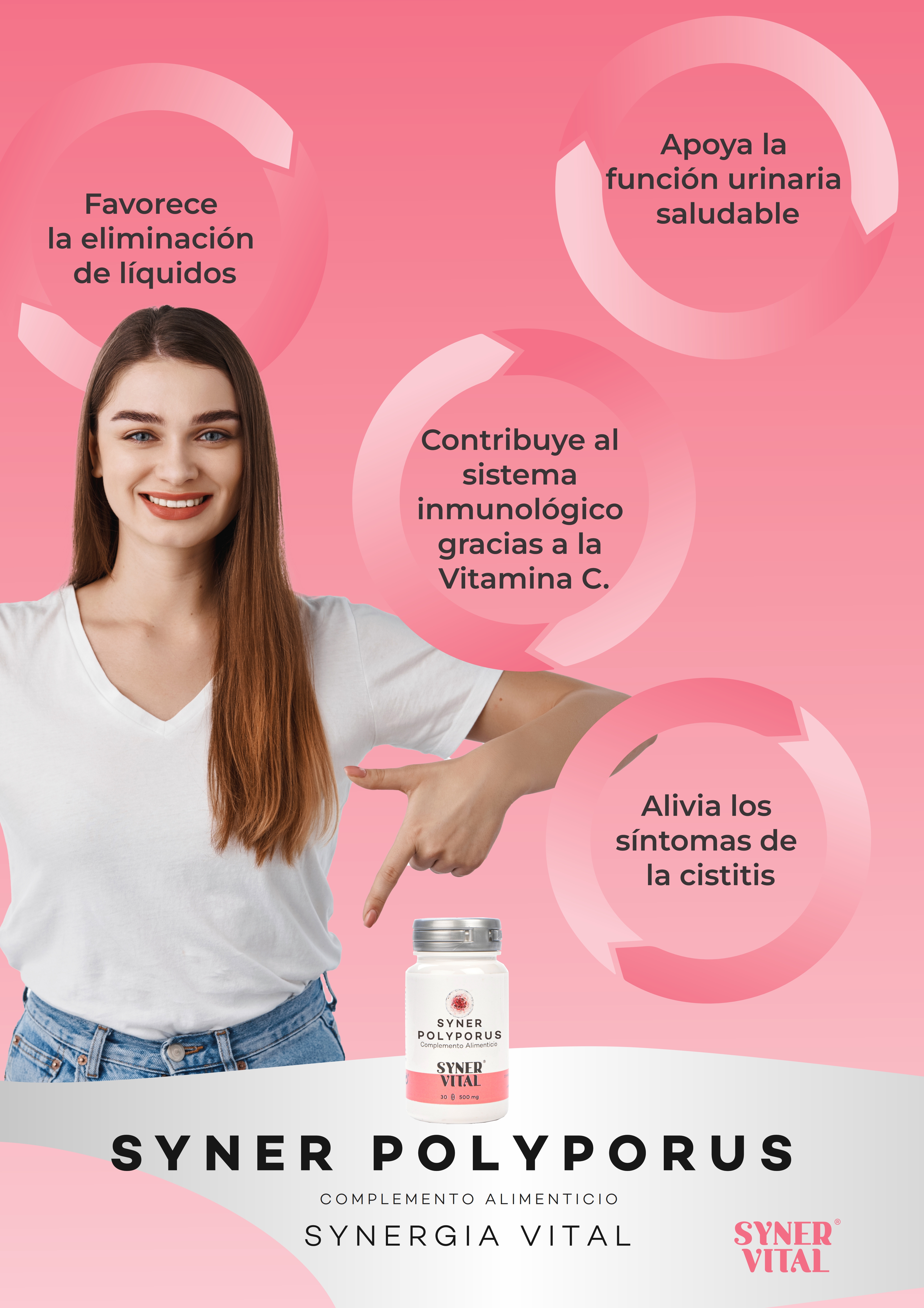 *CARTEL A3 SYNER POLYPORUS 60 CAPSULAS SYNERVITAL