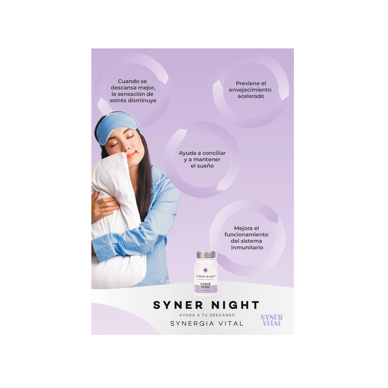 *CARTEL PROMOCIONAL SYNER NIGHT 60 CAPS. SYNERVITAL