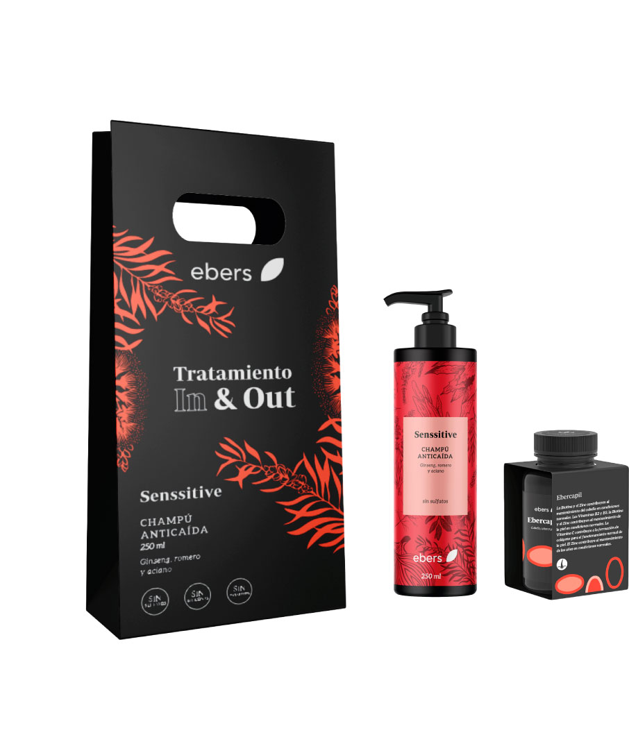 ESTUCHE TRATAMIENTO CAPILAR IN & OUT (EBERCARPIL + CHAMPU ANTICAIDA) EBERS