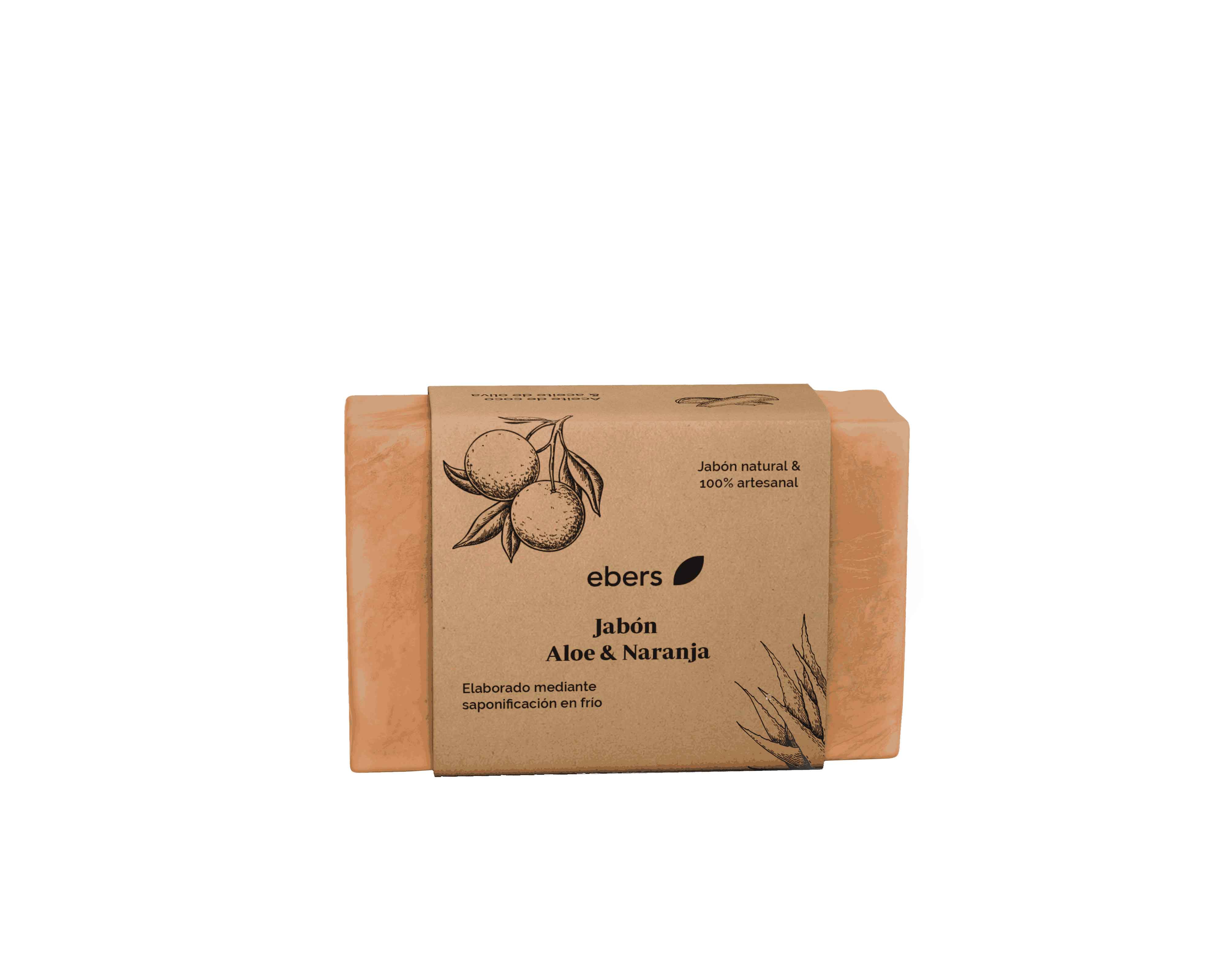 JABON TRATAMIENTO ALOE Y NARANJA 100g EBERS