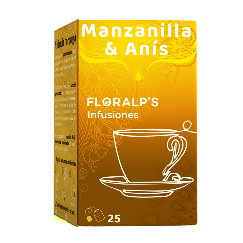 MANZANILLA + ANIS 25 SOBRES FLORALP´S NATURA
