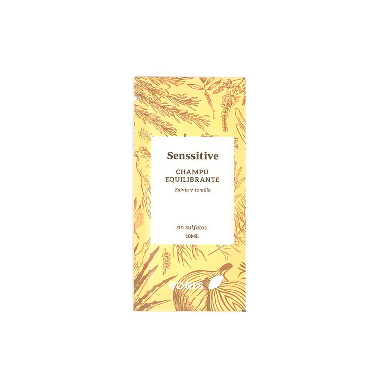 *SACHET CHAMPU SENSSITIVE EQUILIBRANTE CASPA GRASA EBERS
