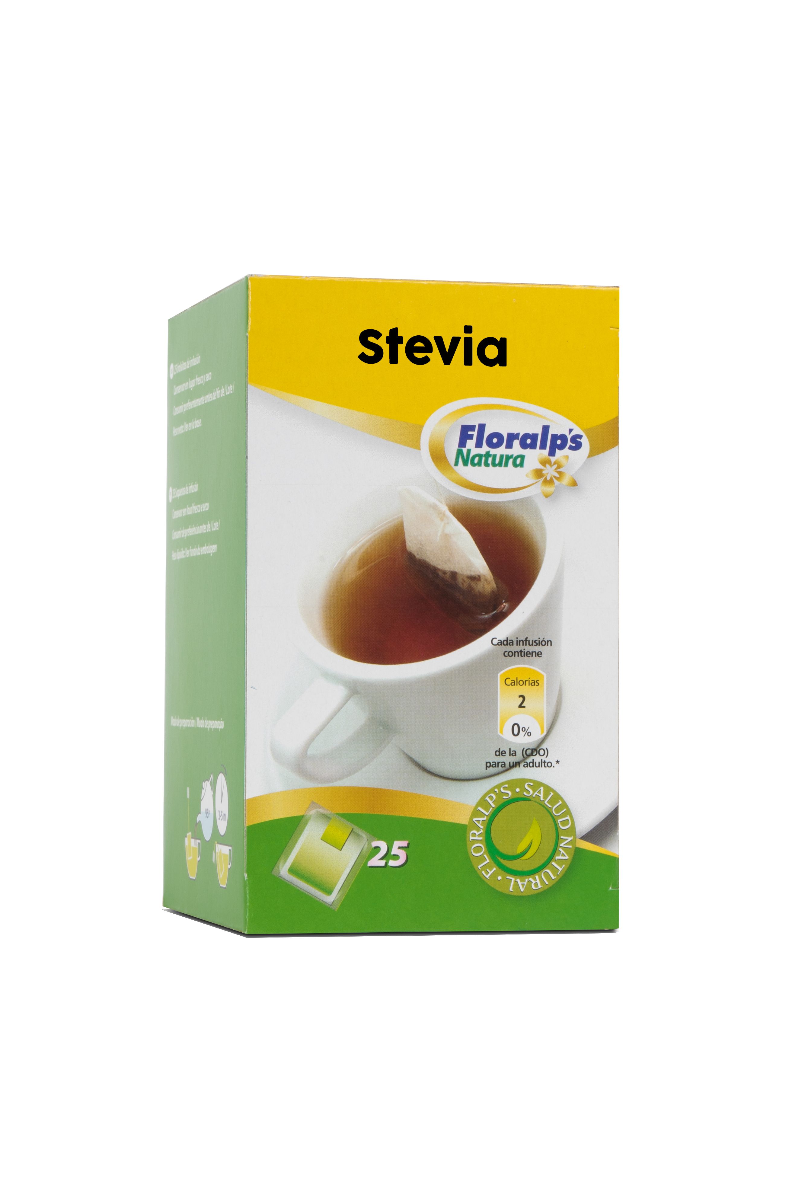 STEVIA 25 SOBRES FLORALP´S