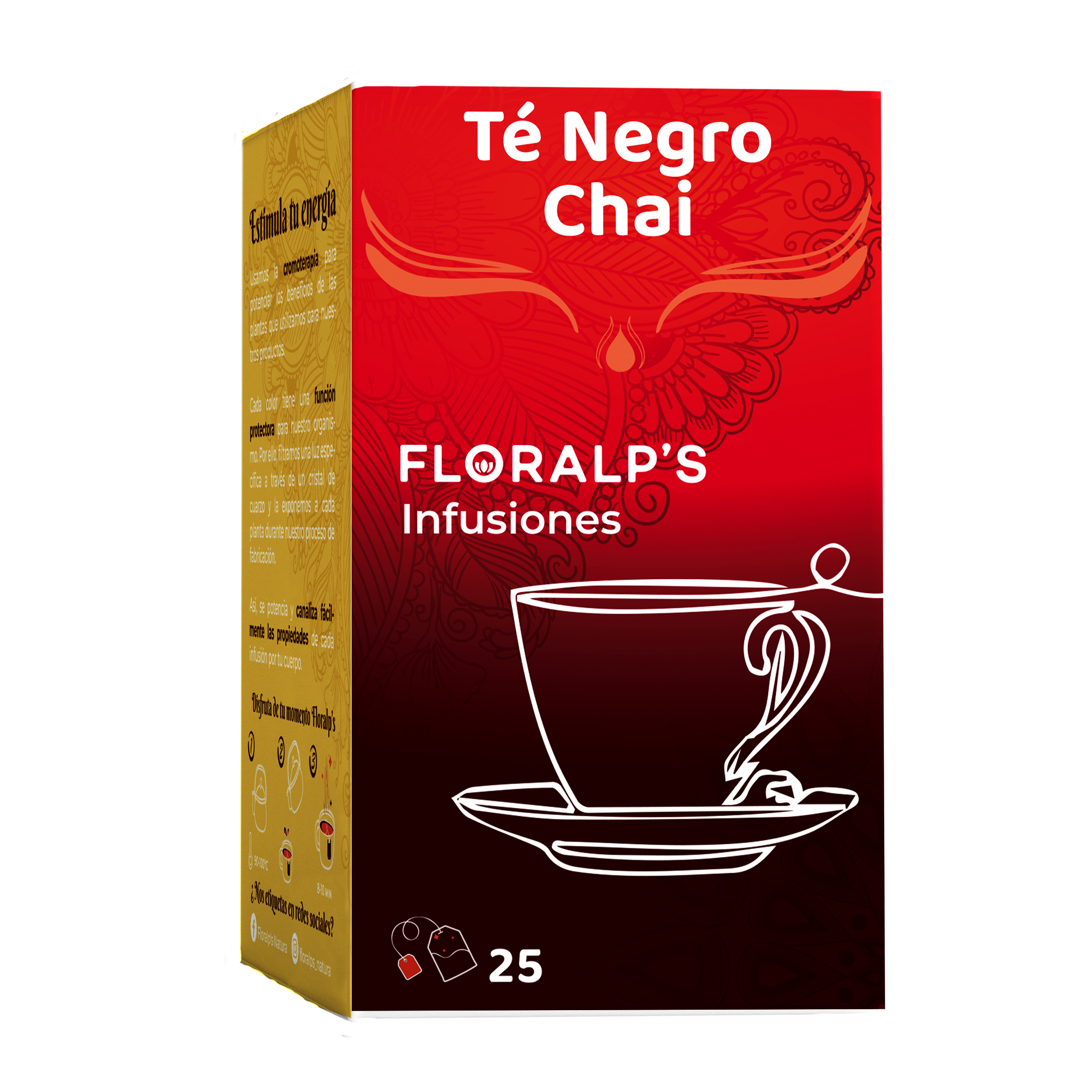 TE NEGRO CHAI 25 SOBRES FLORALP´S