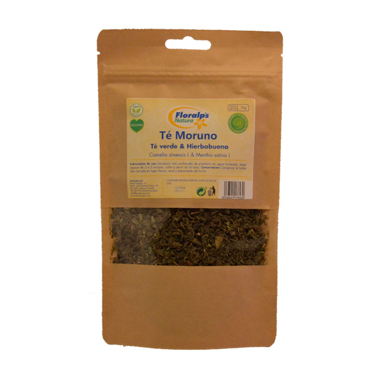 TISANA MORUNO TE VERDE & HIERBABUENA 70g  FLORALP´S NATURA